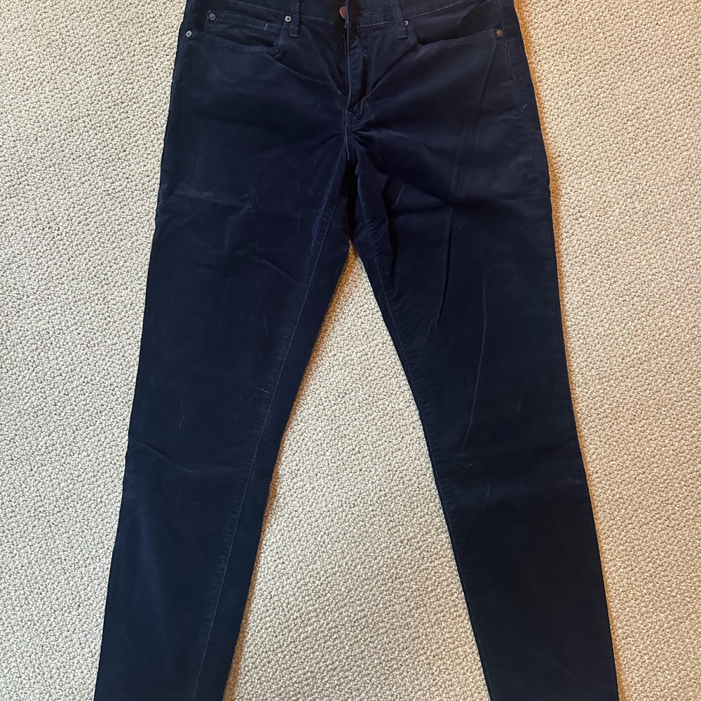 Women’s Navy Slim Fit (thin corduroy) pants